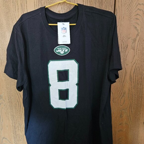 NWT Aaron Rodgers New York Jets Nike Player Name & Number T-Shirt Black XXL - Picture 1 of 3